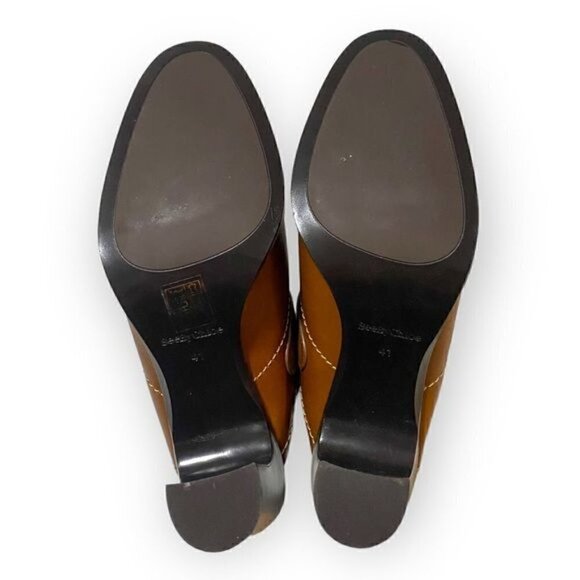New in box, See‎ by Chloe Annia Brown Leather Mule Clog, Size 41EU - Picture 9 of 16